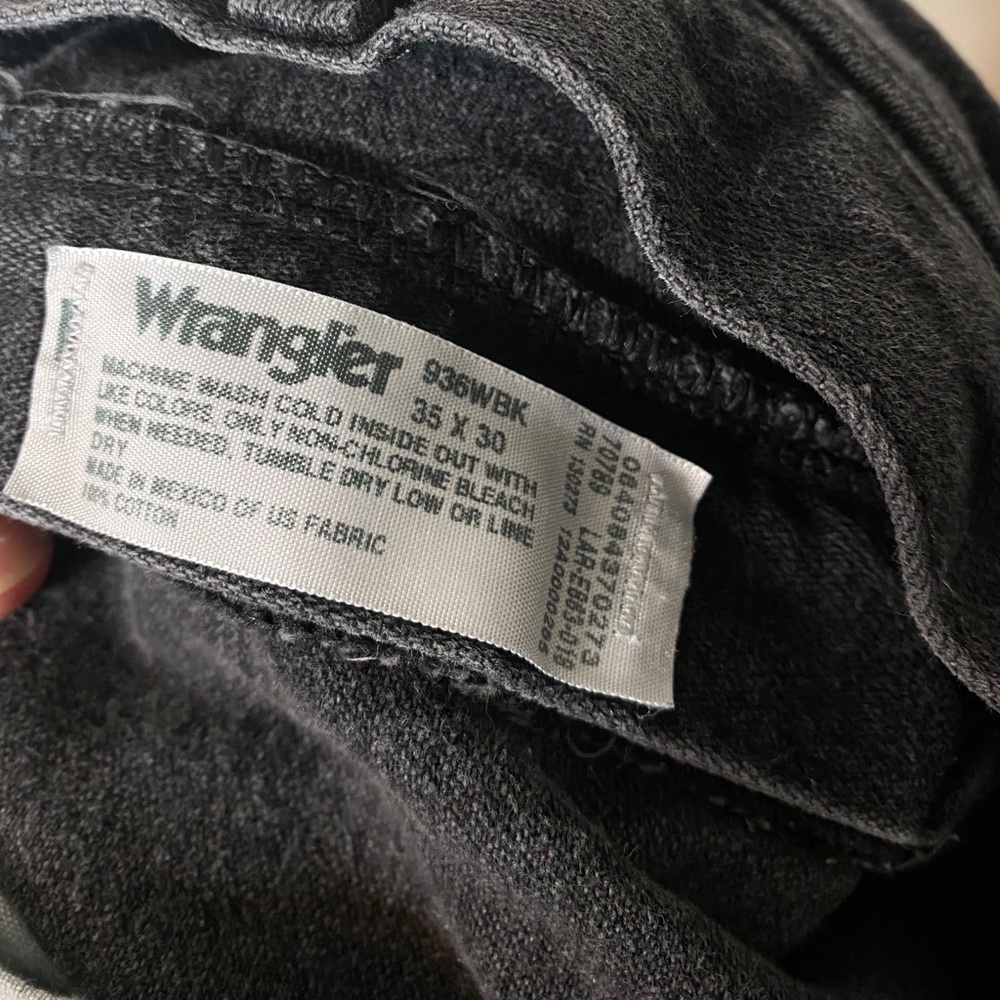 Vintage Wrangler Upcycled Denim Cut Off Shorts Black - Picture 4 of 5